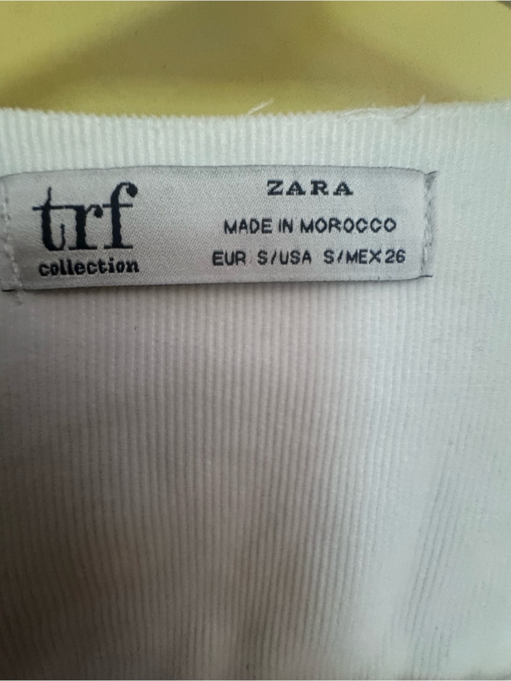 Zara White Drawstring Button Front Jacket - Picture 4 of 9